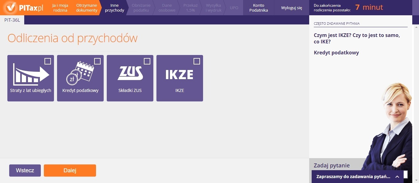 Odliczenia podatkowe od przychodu w rozliczeniu PIT-36L